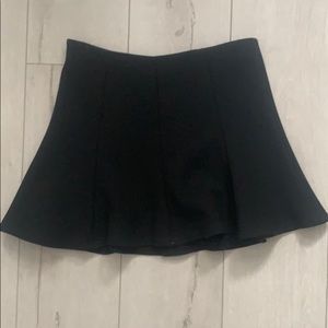 Zara Black A-line mini skirt